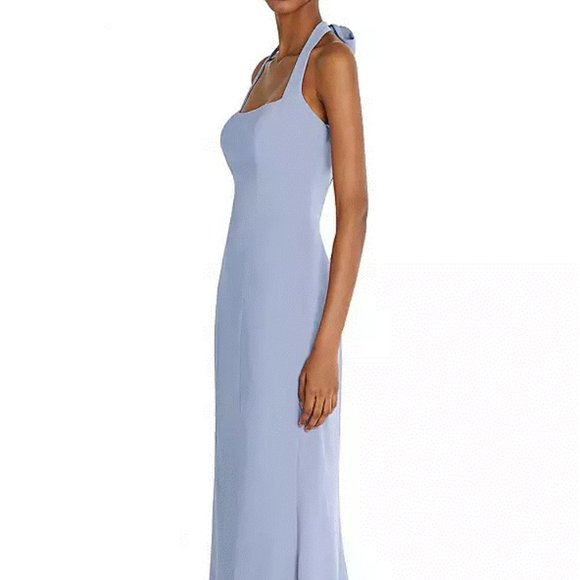 Tie Halter Open Back Trumpet Gown....TH088....Sky Blue....Size XS - Picture 5 of 7